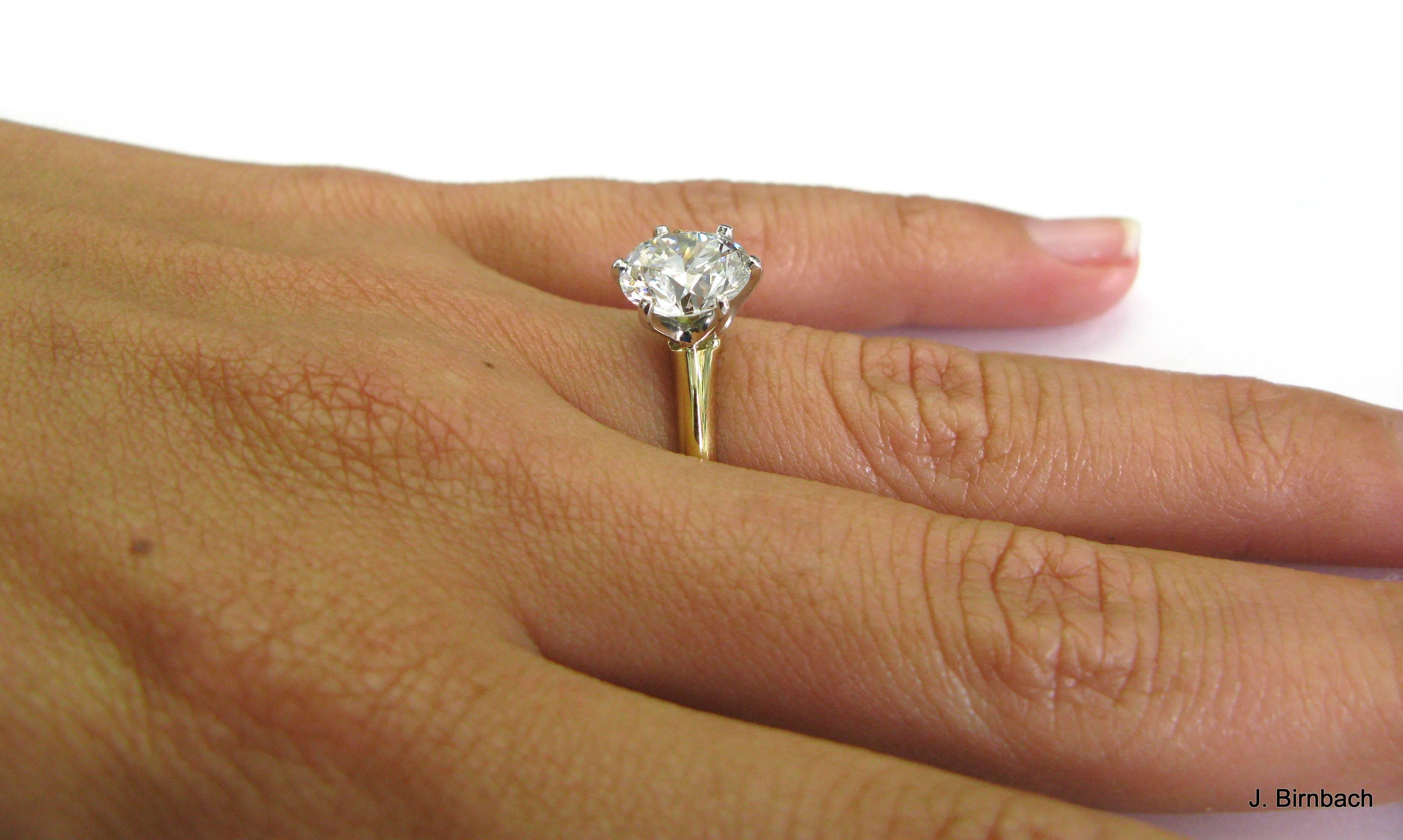 Tiffany & Co. 2.25 Carat GIA Cert  Diamond Engagement Ring 1