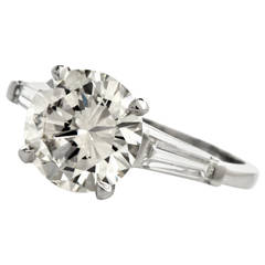 Classic Diamond Platinum Engagement Ring