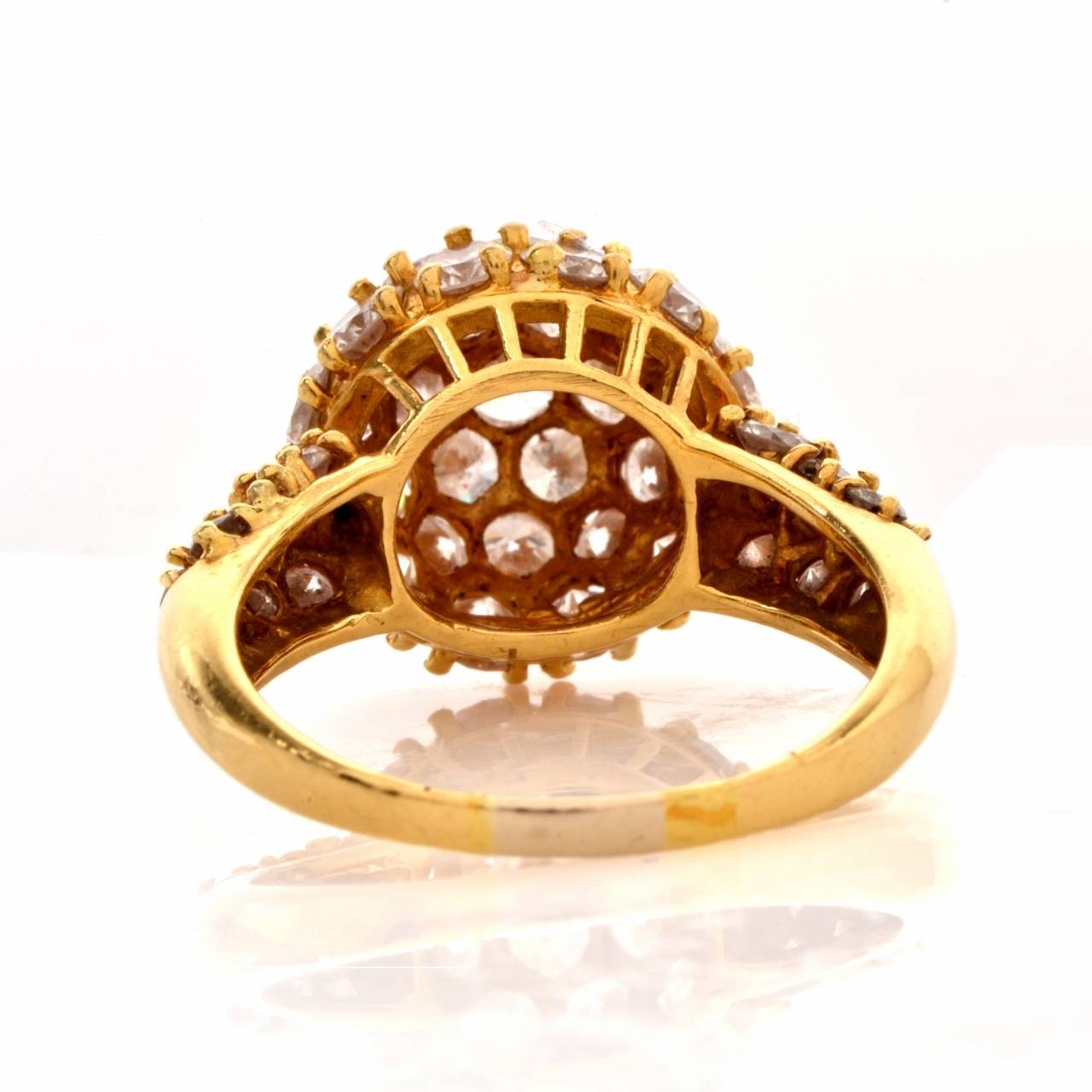 Women's Hammerman Bros. Diamond Gold Dome Cocktail Ring