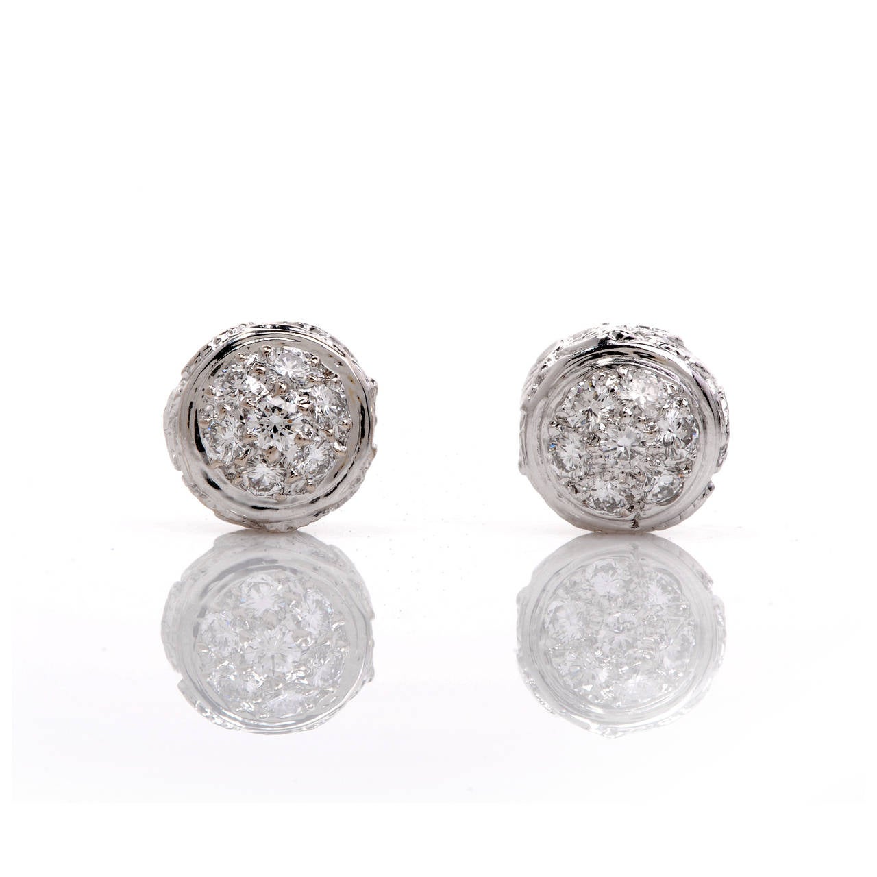 Women's Carrera Carrera Jardin de Rosas Diamond Gold Earrings