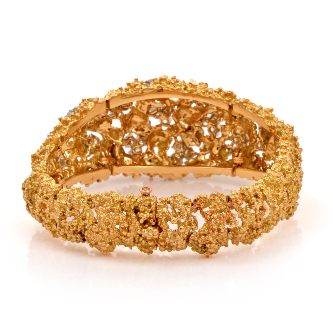 Boucheron Diamond Nugget Gold Bracelet 1
