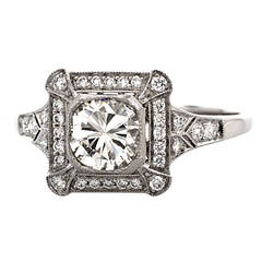 Diamond Platinum Engagement Ring