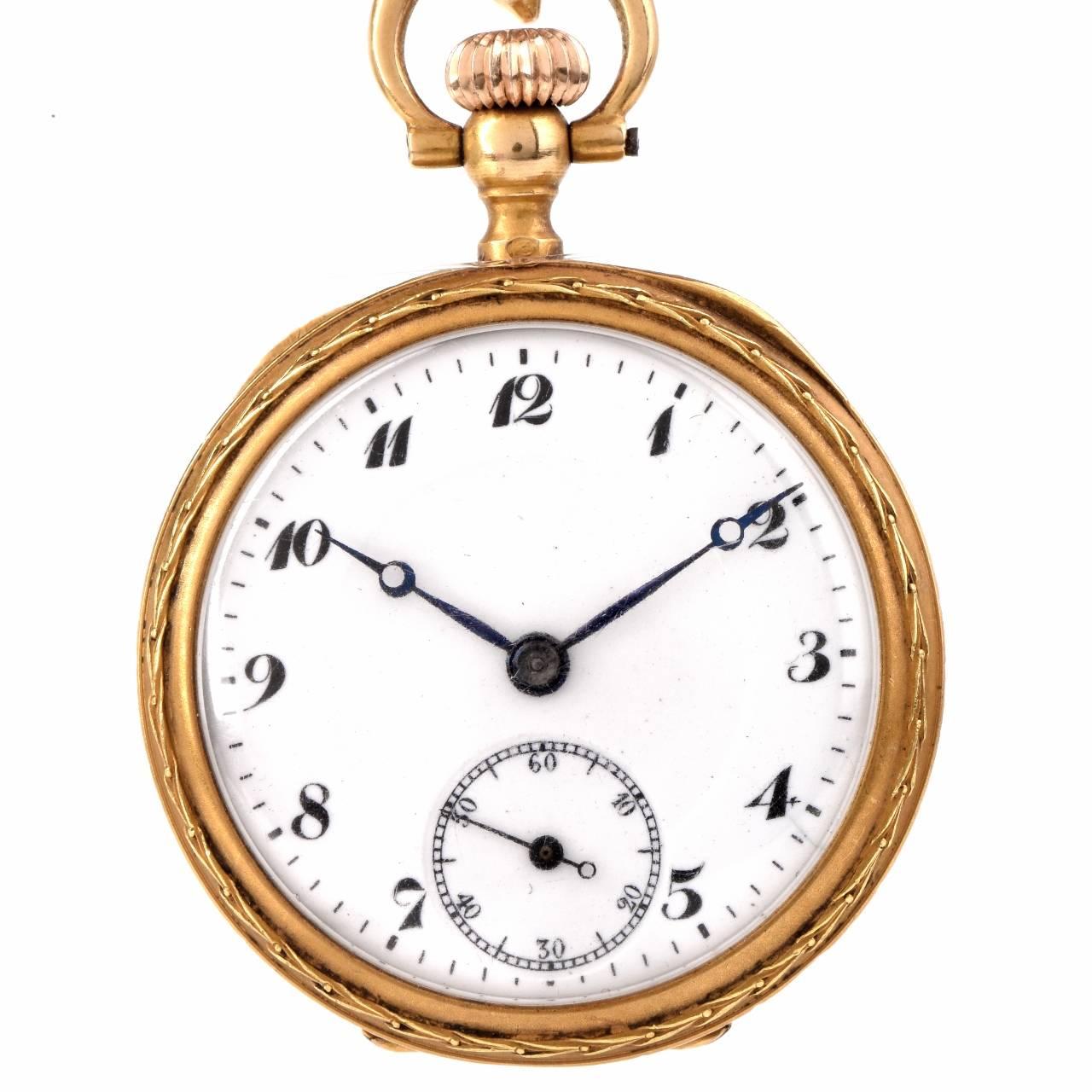 victorian ladies lapel watch