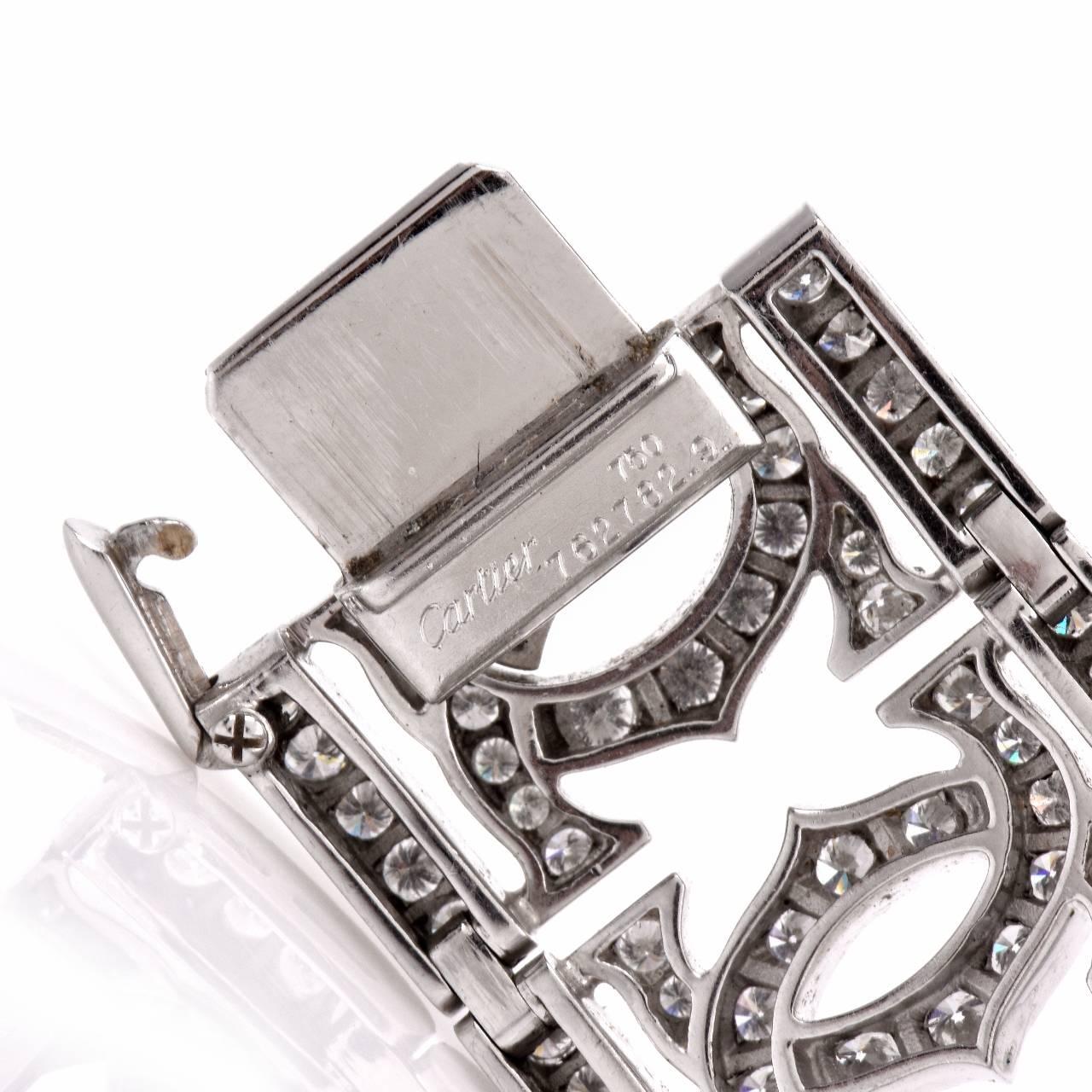 Cartier Doppeltes C Diamant Gold breites Armband Damen