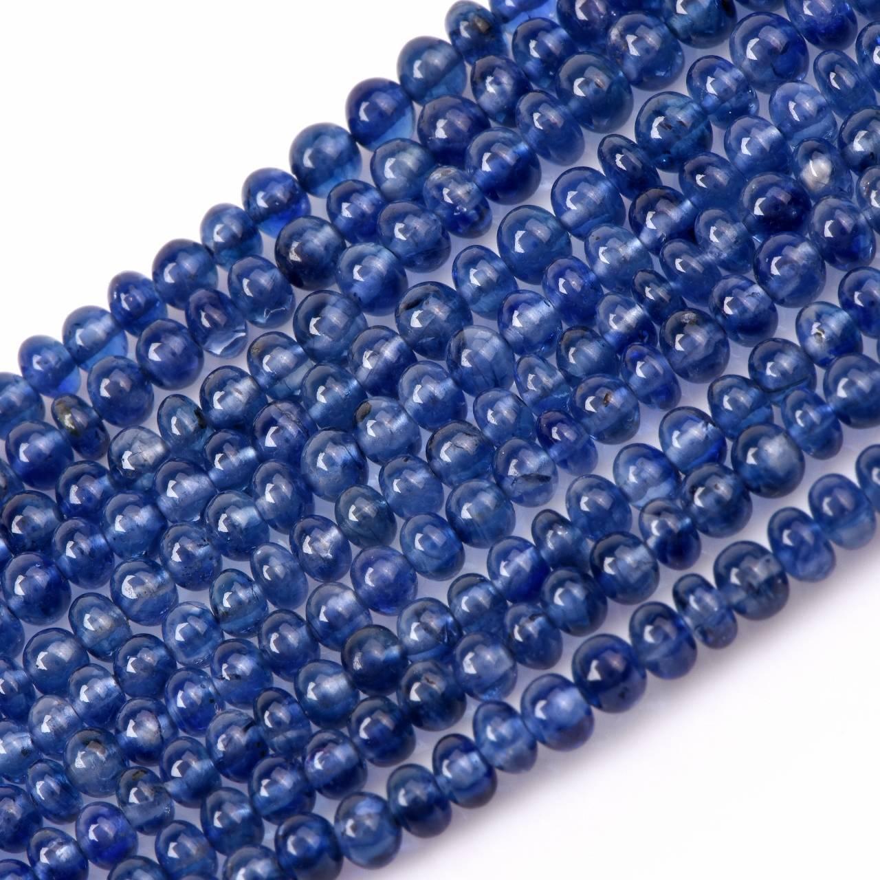 blue sapphire beads necklace