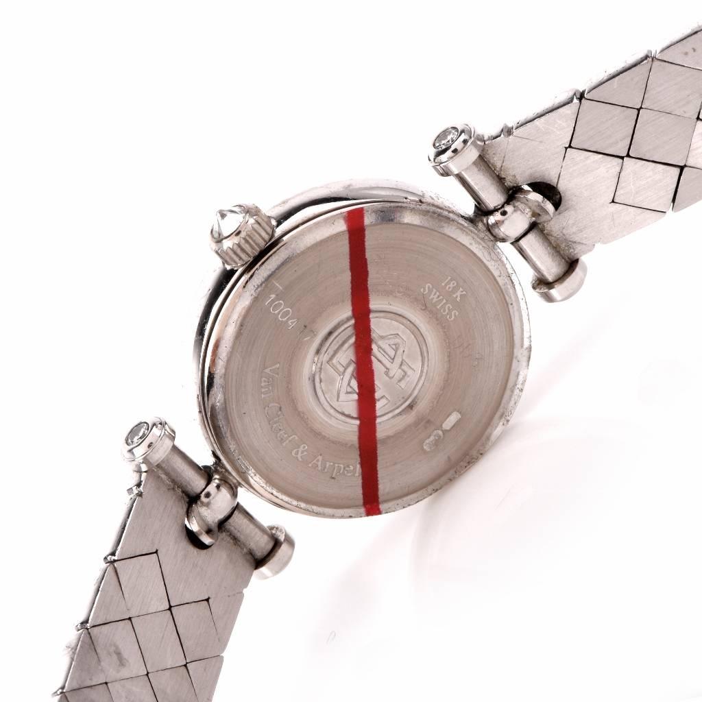 Van Cleef & Arpels Lady's White Gold Diamond Wristwatch 1