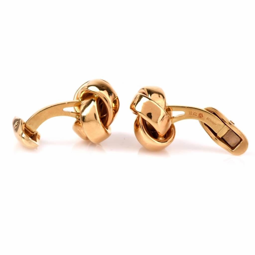 designer gold cufflinks