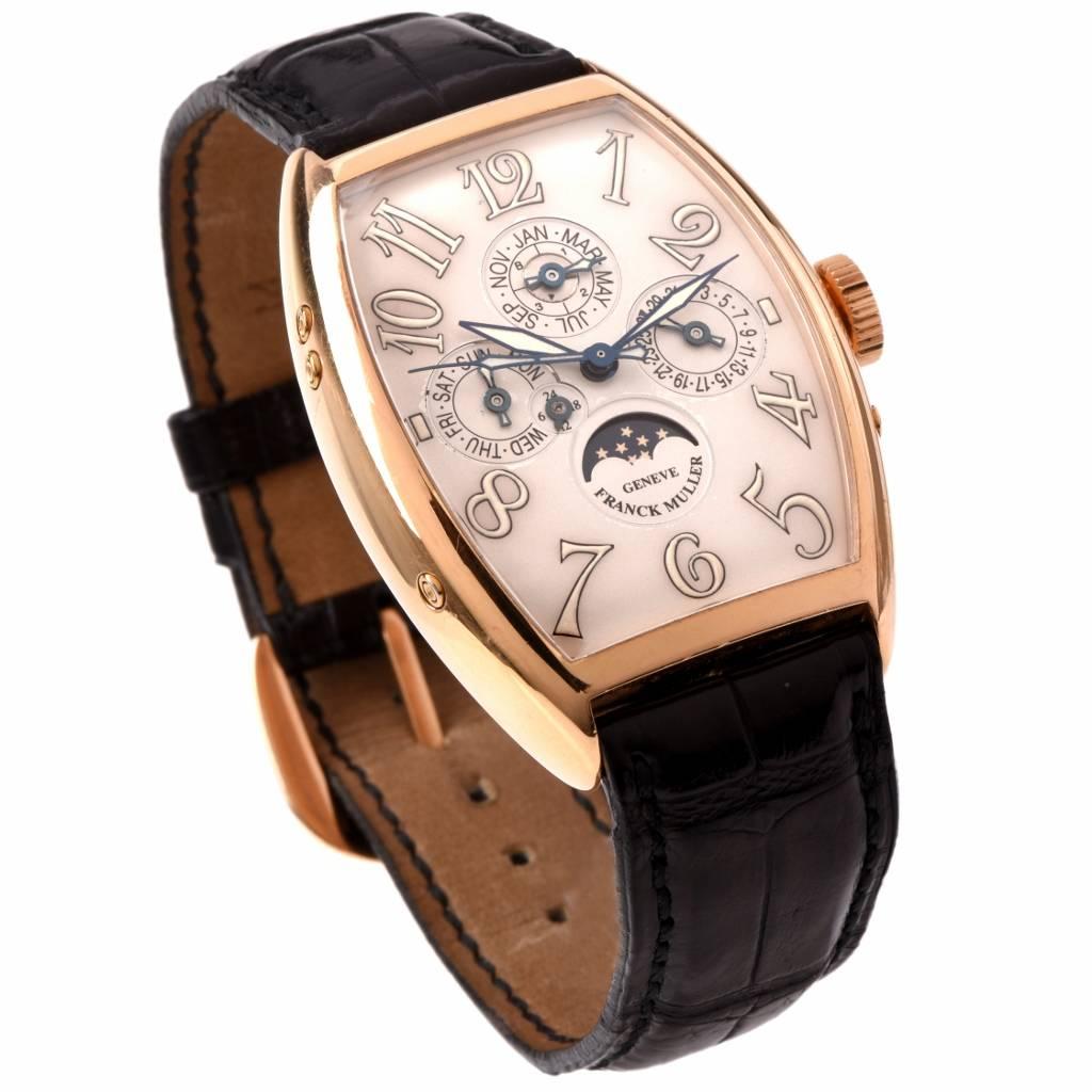 Franck Muller Rose Gold Casablanca Perpetual Calendar Automatic Wristwatch 1