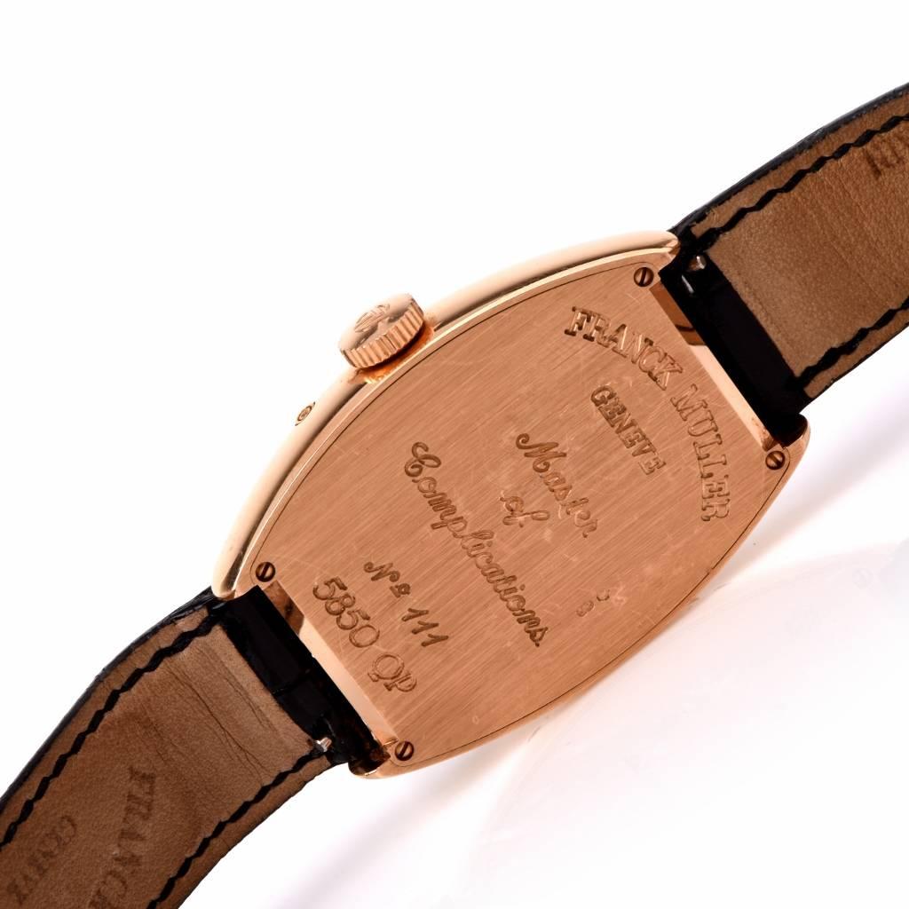 Franck Muller Rose Gold Casablanca Perpetual Calendar Automatic Wristwatch 2