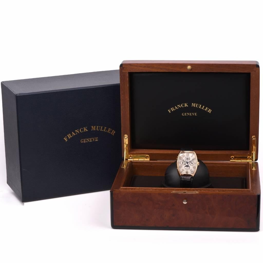 Franck Muller Rose Gold Casablanca Perpetual Calendar Automatic Wristwatch 3
