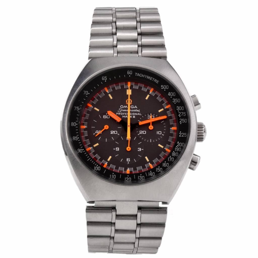 Vintage Omega Speedmaster Professional MARK II Racing Dial Ref 145.014 Watch In Good Condition In Miami, FL