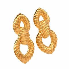 Zolotas Gold Doorknob Earrings
