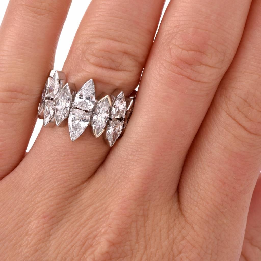 pear diamond eternity ring