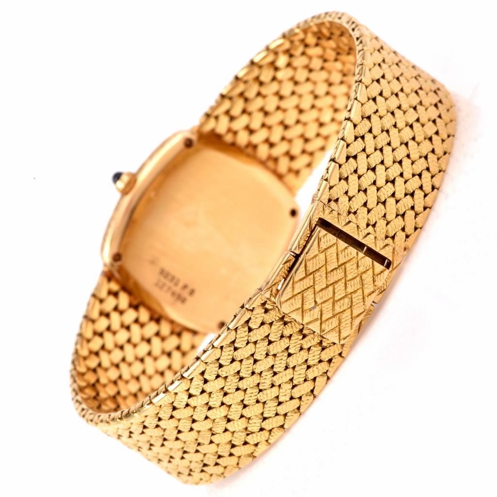 Piaget Lady's Yellow Gold Bracelet Wristwatch  1