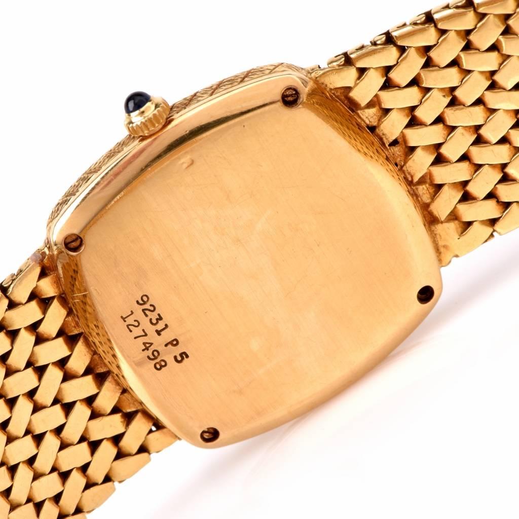 Piaget Lady's Yellow Gold Bracelet Wristwatch  2