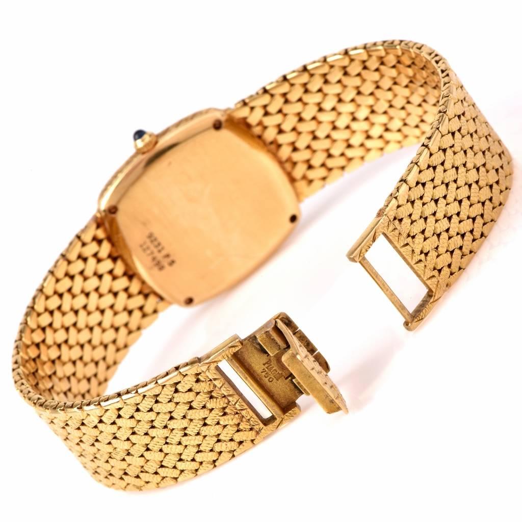 Piaget Lady's Yellow Gold Bracelet Wristwatch  3