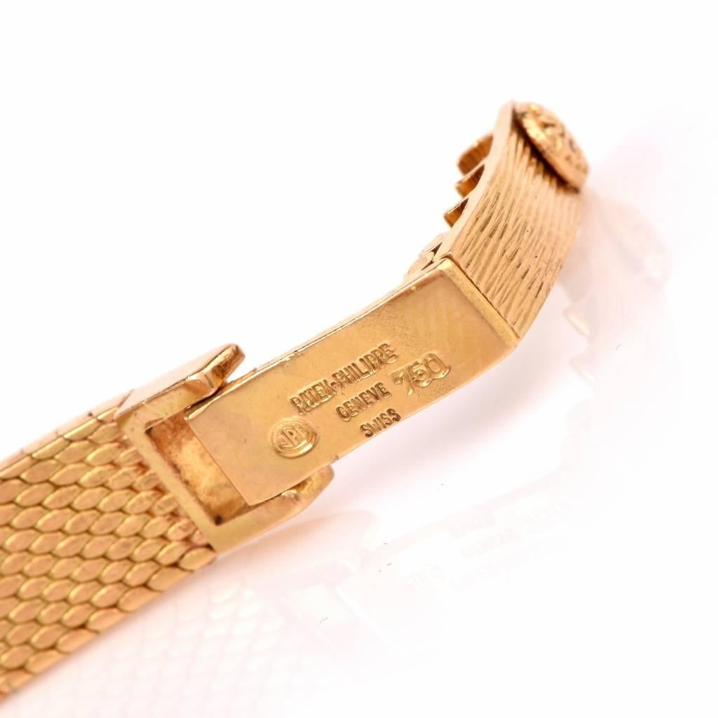 Patek Philippe Lady's Yellow Gold Diamond Wristwatch 1