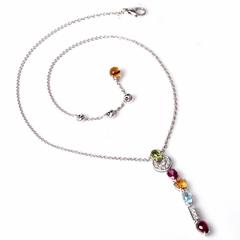 Bvlgari Allegra Gemstone Diamond Gold Pendant Bulgari Necklace
