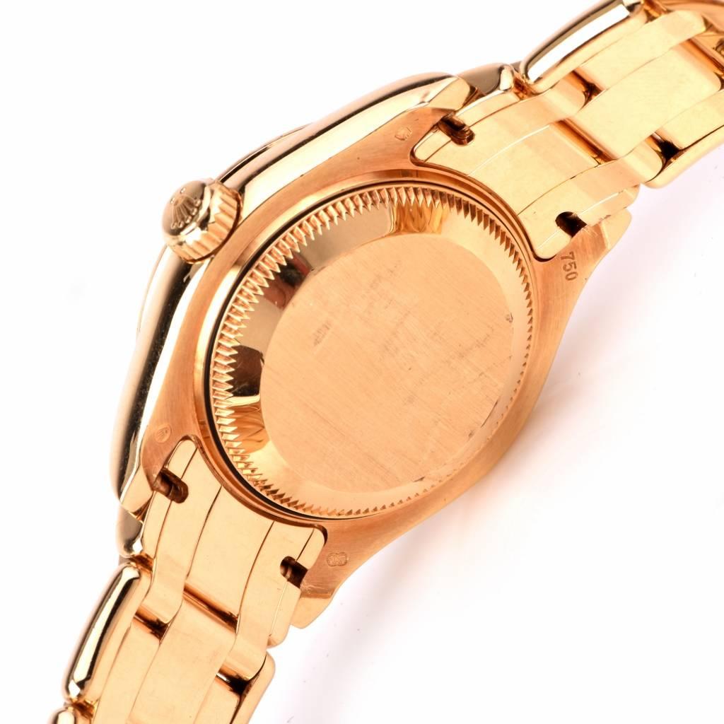 Rolex Lady's Yellow Gold Diamond Datejust Pearlmaster Wristwatch Ref 80298-74948 1