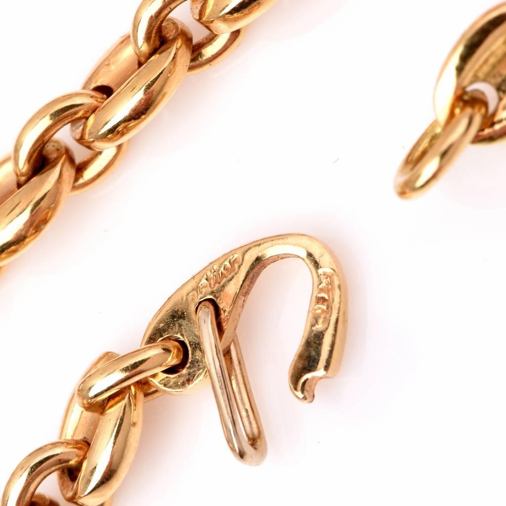 Cartier Gold Gliederkette Halskette für Damen oder Herren