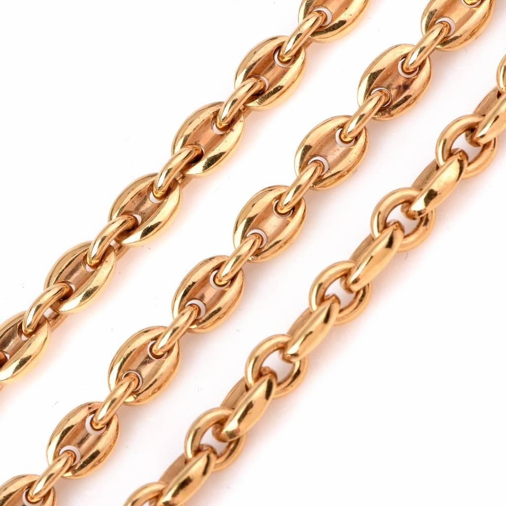 Cartier Gold Gliederkette Halskette 1