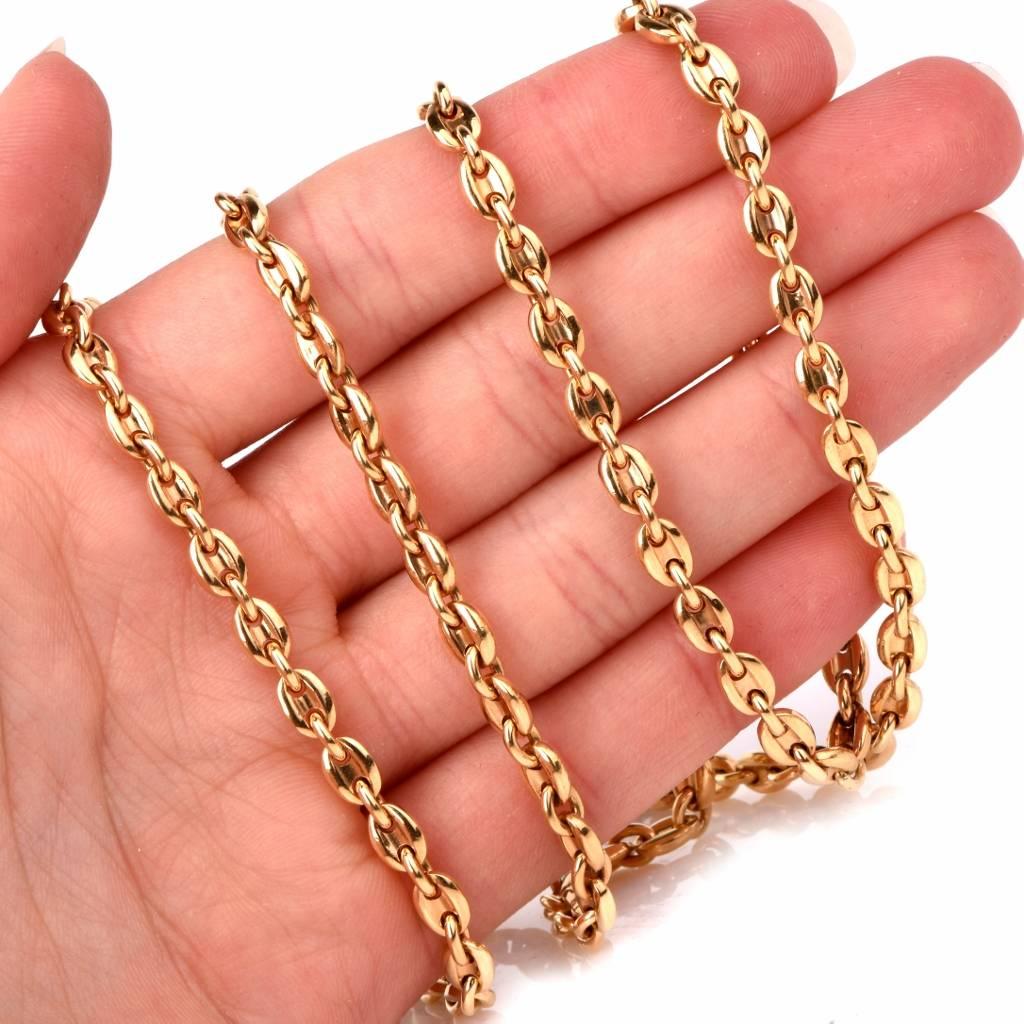 Cartier Gold Gliederkette Halskette 3
