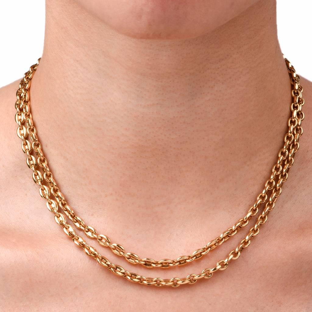 Cartier Gold Gliederkette Halskette 4