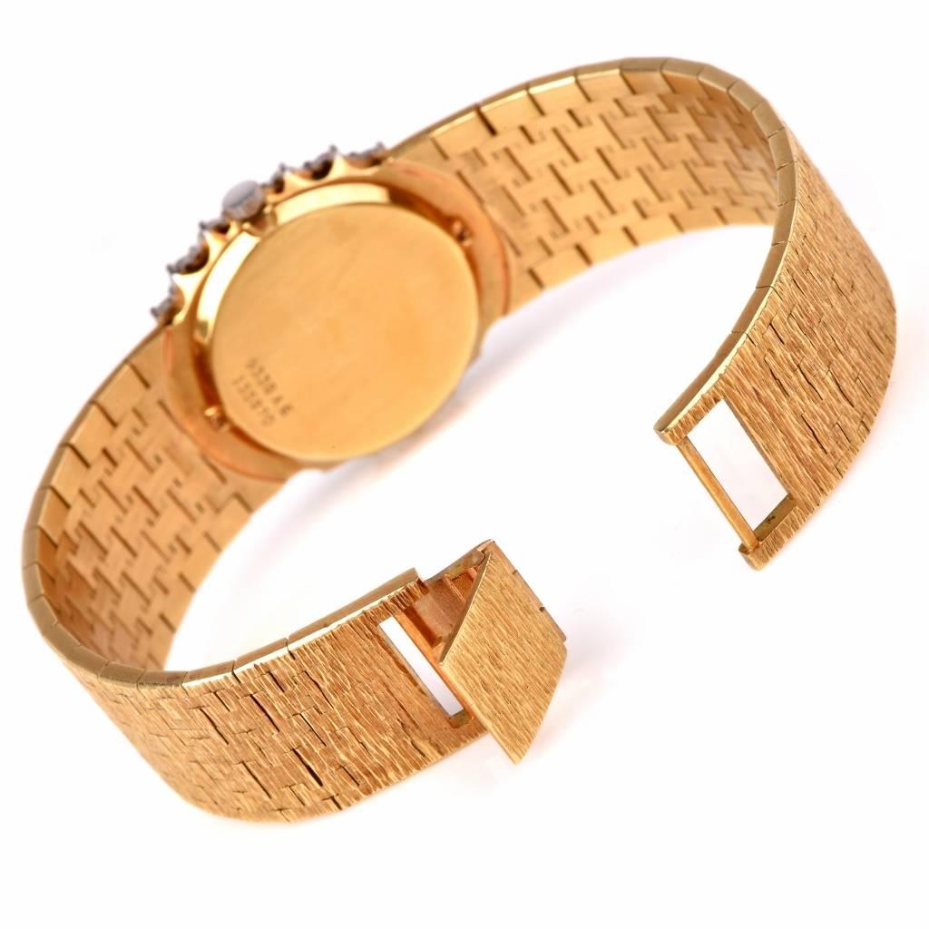 Piaget Lady's Yellow Gold Diamond Wristwatch Ref 9338 A6 1