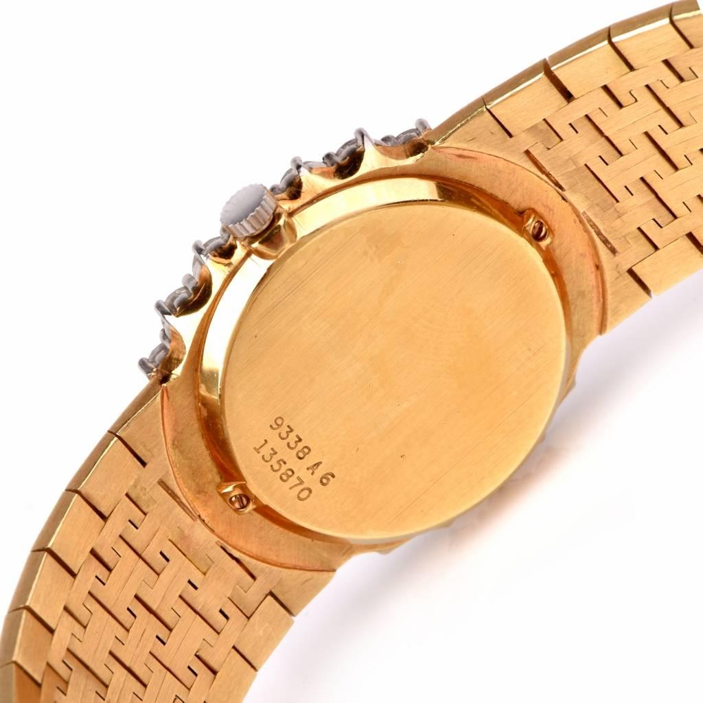 Piaget Lady's Yellow Gold Diamond Wristwatch Ref 9338 A6 2