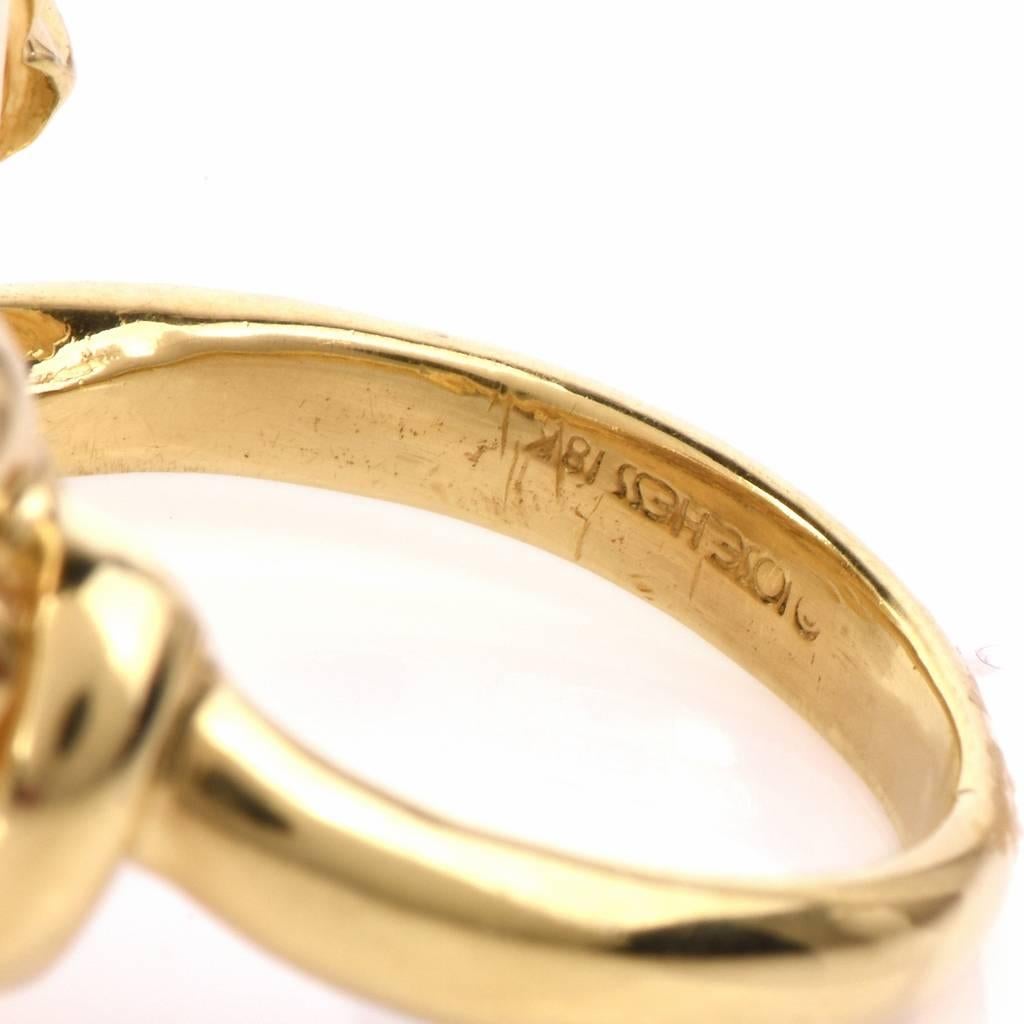 Women's Jose Hess Pave-Set Diamond Gold Ring