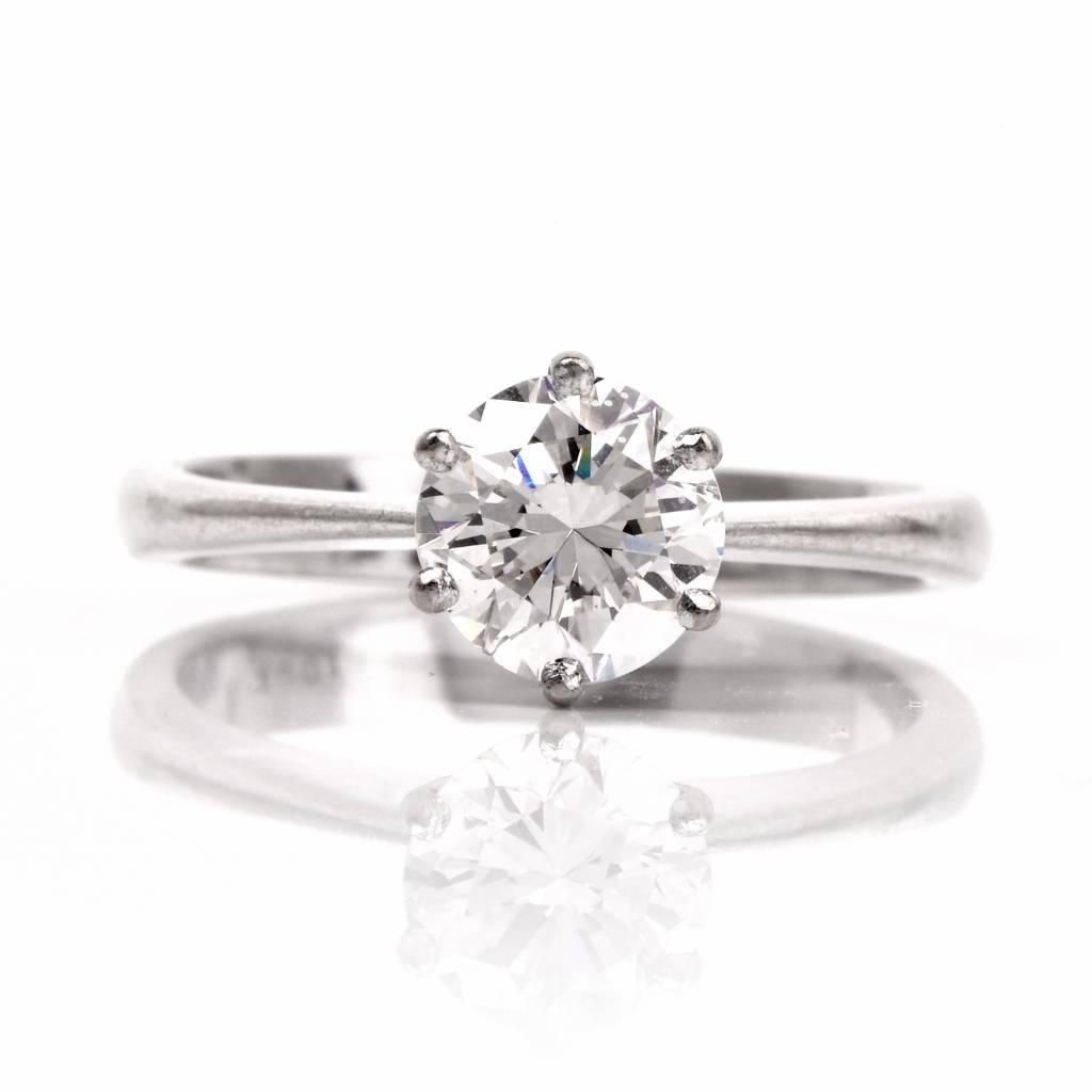 Solitaire Diamond Gold Engagement Ring 2