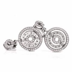 Bulgari Cerchi Astrale Diamond Platinum Bvlgari Earrings