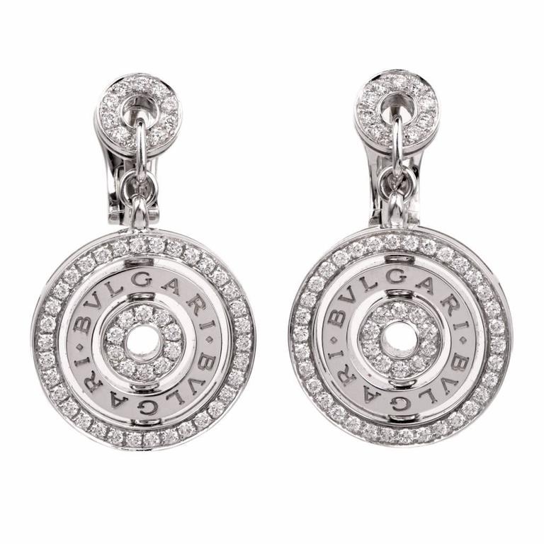 bulgari earrings diamond