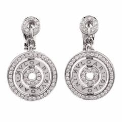 Bulgari Cerchi Astrale Diamond Platinum Bvlgari Earrings
