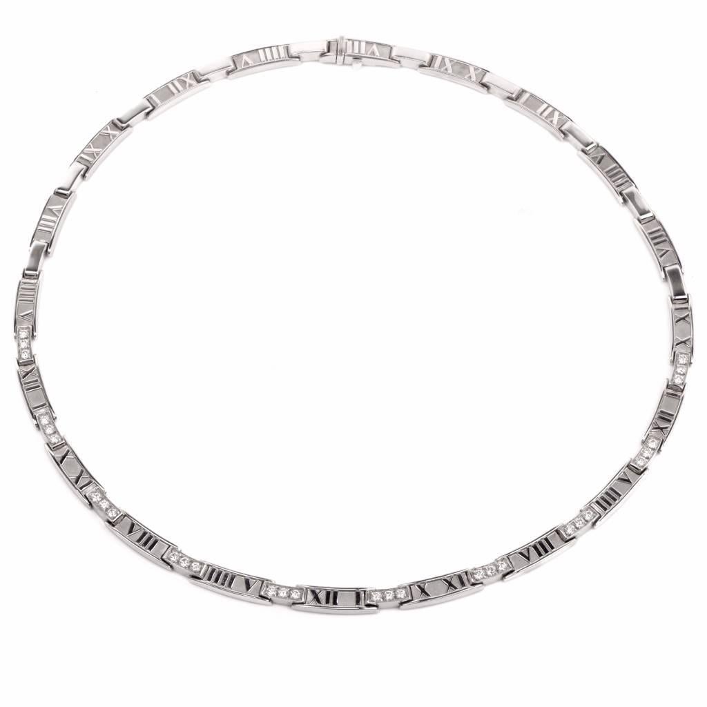 tiffany diamond choker necklace