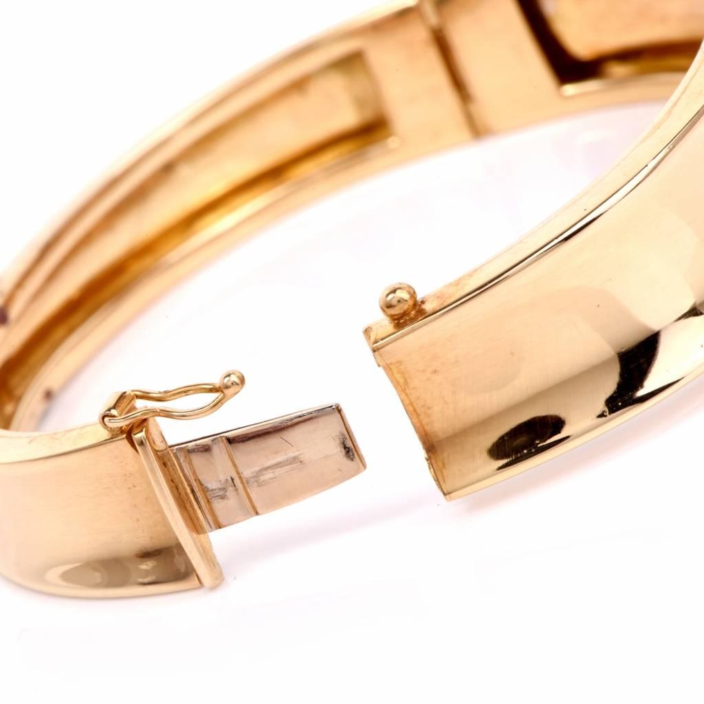 Women's Diamond Gold Bangle Bracelet