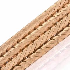 M. Buccellati Breites geflochtenes Goldarmband