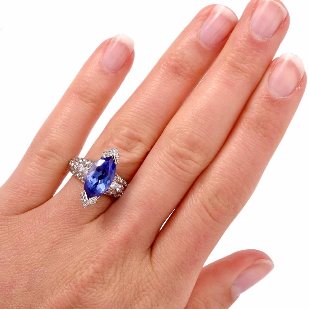 tanzanite marquise ring