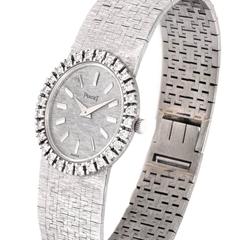 Retro Piaget Ladies White Gold Diamond Wristwatch Model 9814 / 221592