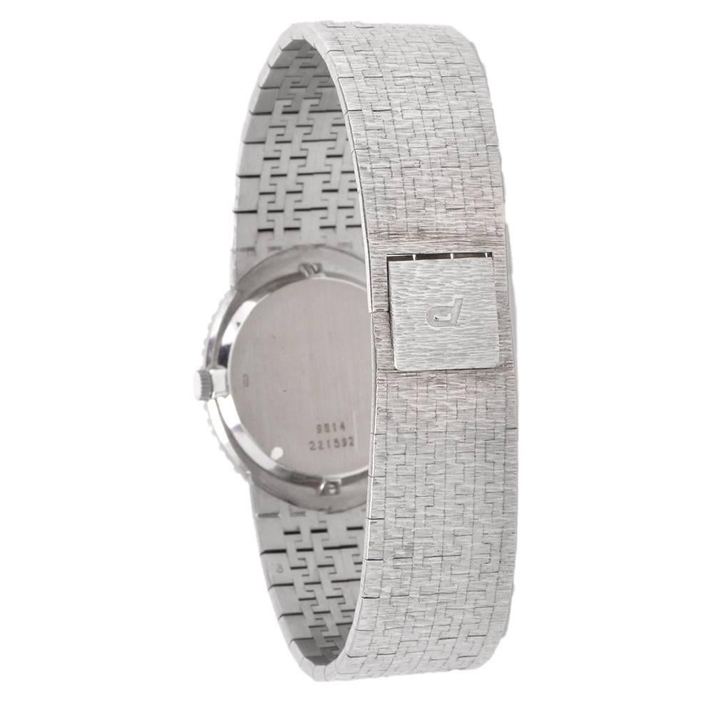 Piaget Ladies White Gold Diamond Wristwatch Model 9814 / 221592 In Excellent Condition In Miami, FL