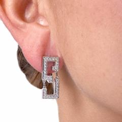 Cartier Le Baiser du Dragon Diamond Gold Earrings