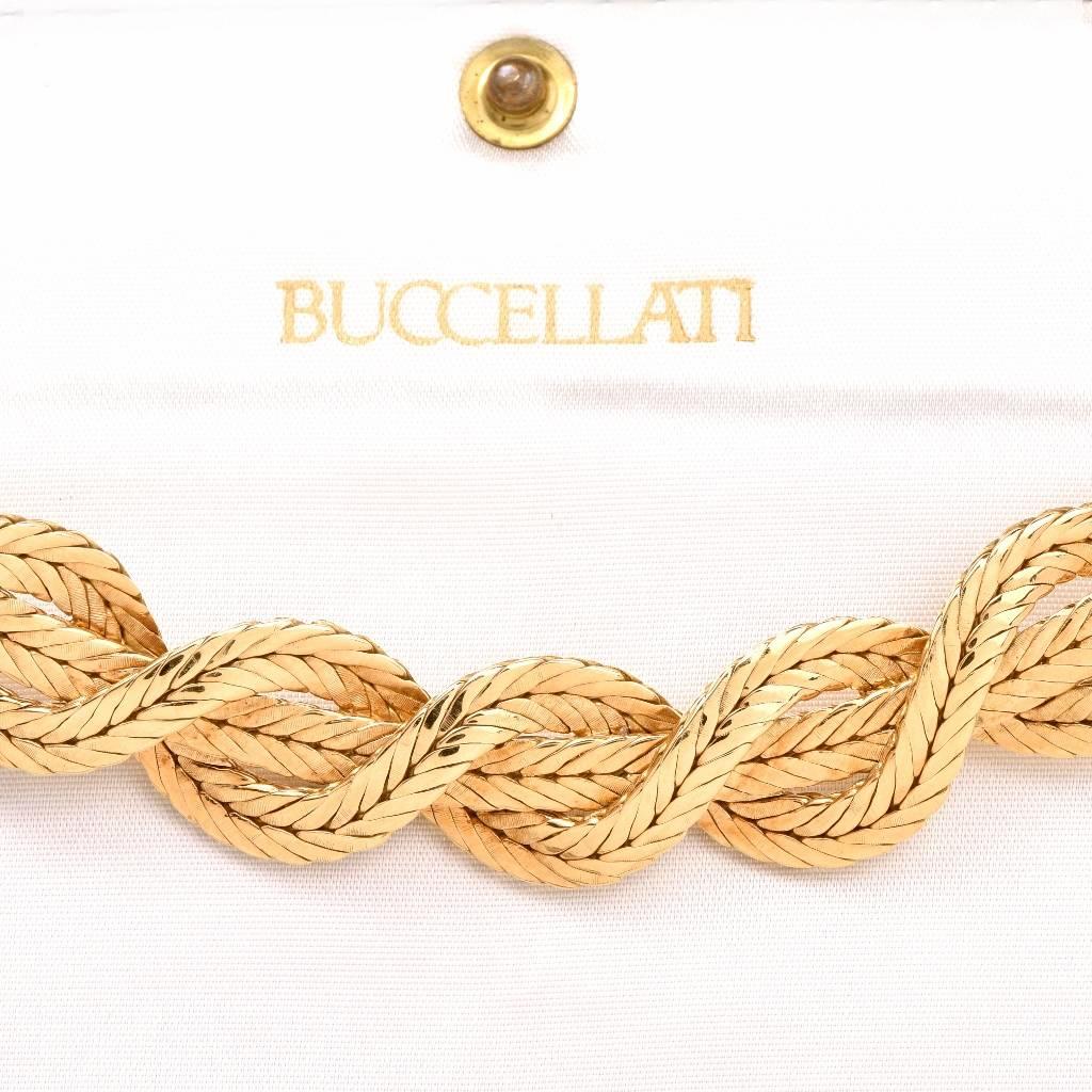 Mario Buccellati Yellow Gold Woven Collar Necklace 3