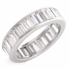 1960s Classic Diamond Baguette Eternity Band Ring