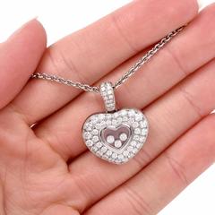 Chopard  Happy Floating Diamonds White Gold Pendant