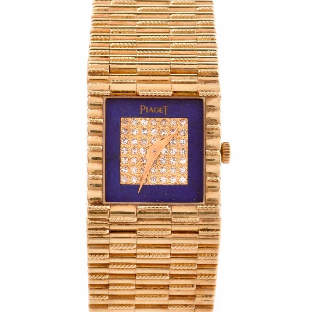 Women's or Men's Piaget Yellow Gold Diamond quartz Wristwatch Ref 8131  