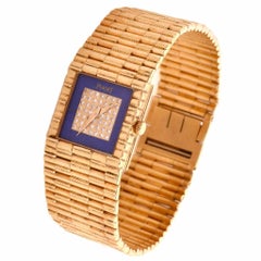 Piaget Montre-bracelet à quartz en or jaune et diamants Ref 8131
