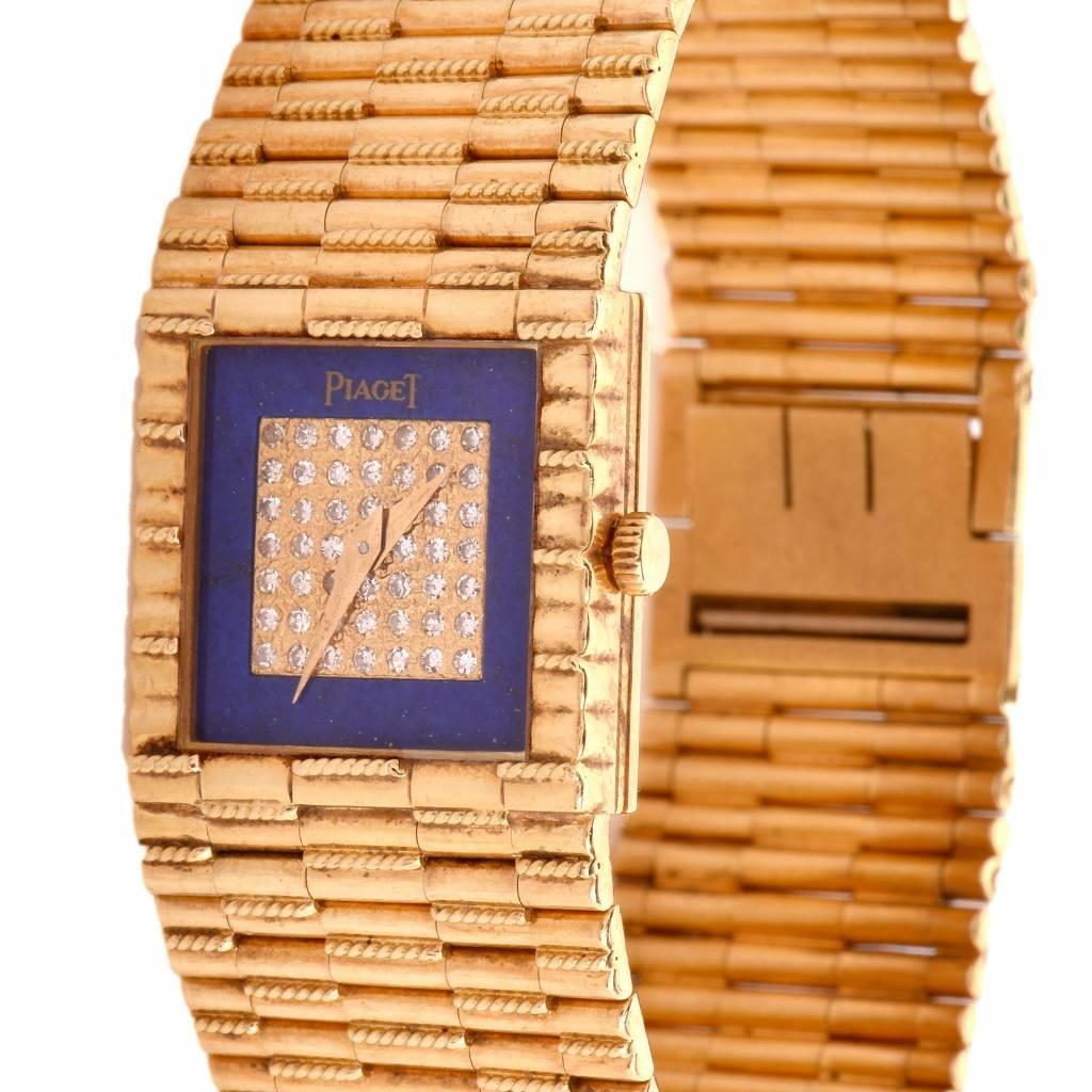 Piaget Yellow Gold Diamond quartz Wristwatch Ref 8131   1