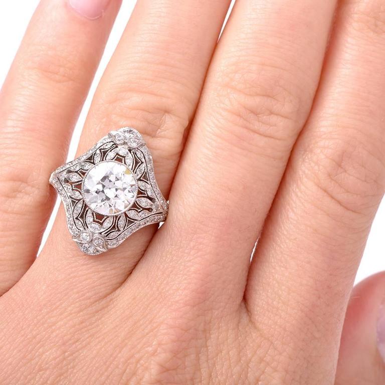 14K Two-Tone Gold Double Leaf Filigree Cocktail Ring - High Polish Statement Ring (Size 5.75) - View #7