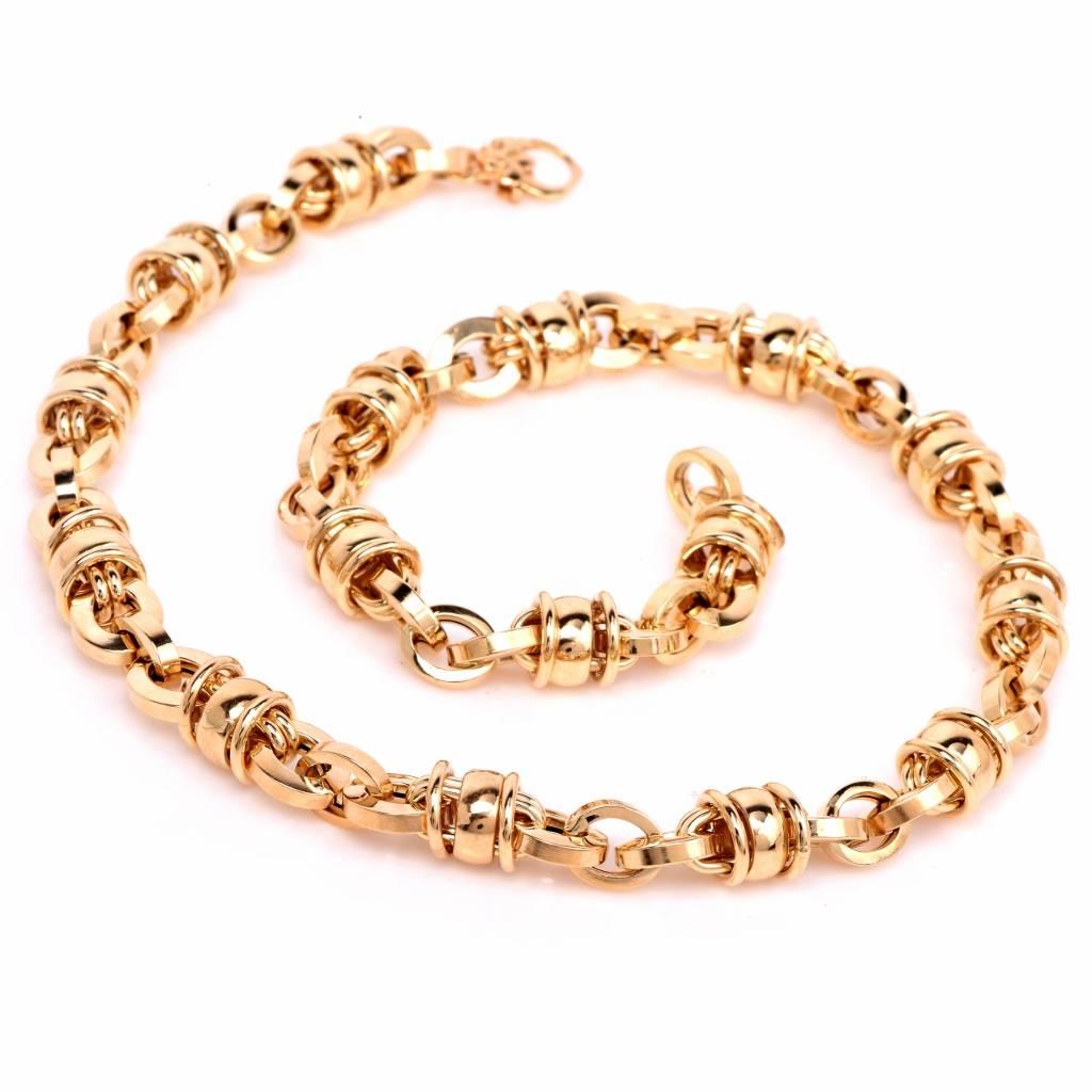 18k gold necklace italy