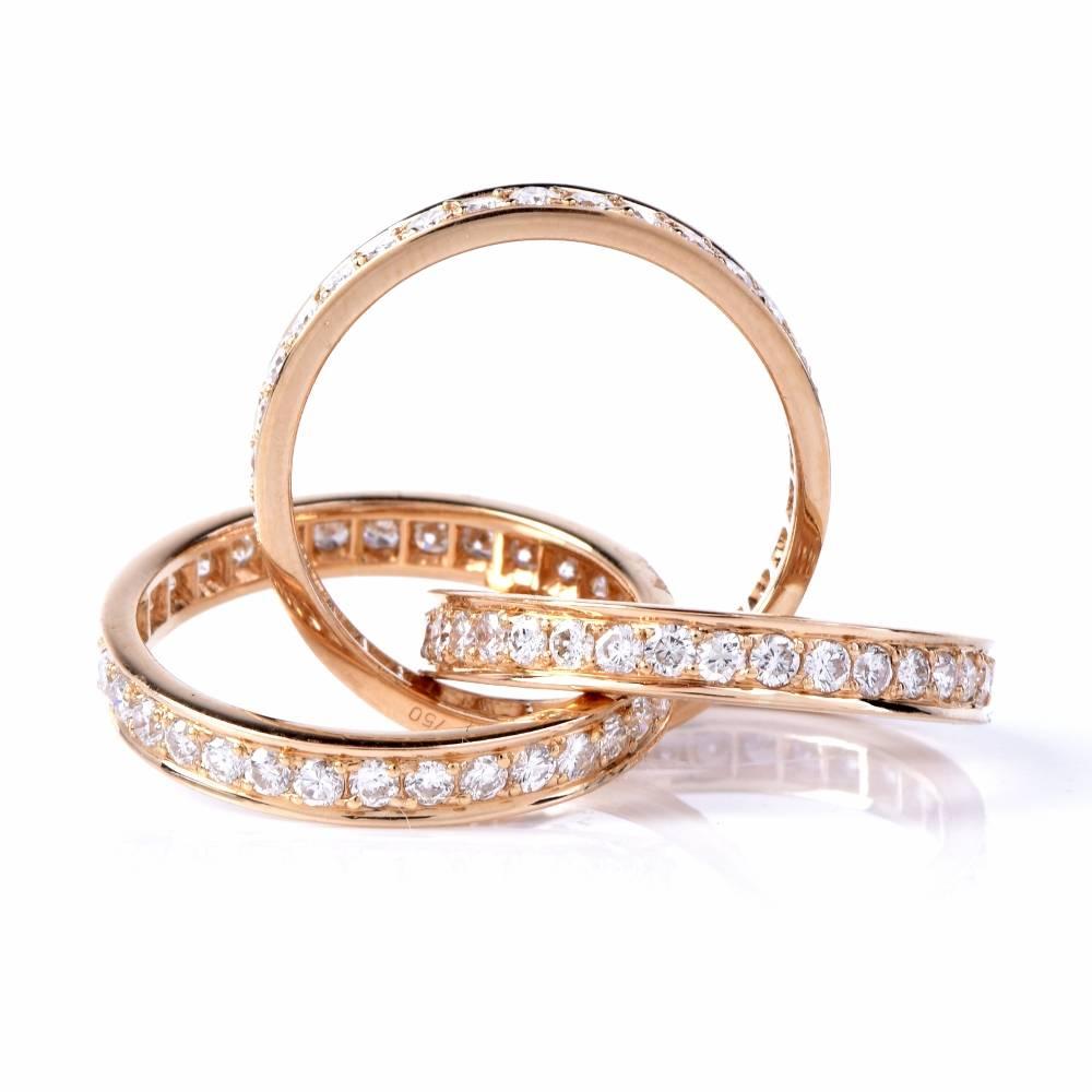 cartier diamond rolling ring